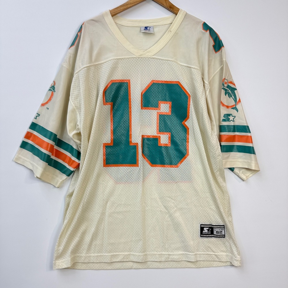Vintage Starter Miami Dolphins Jersey Mens 52/XL Dan Marino 13 Vintage 1995 Mesh